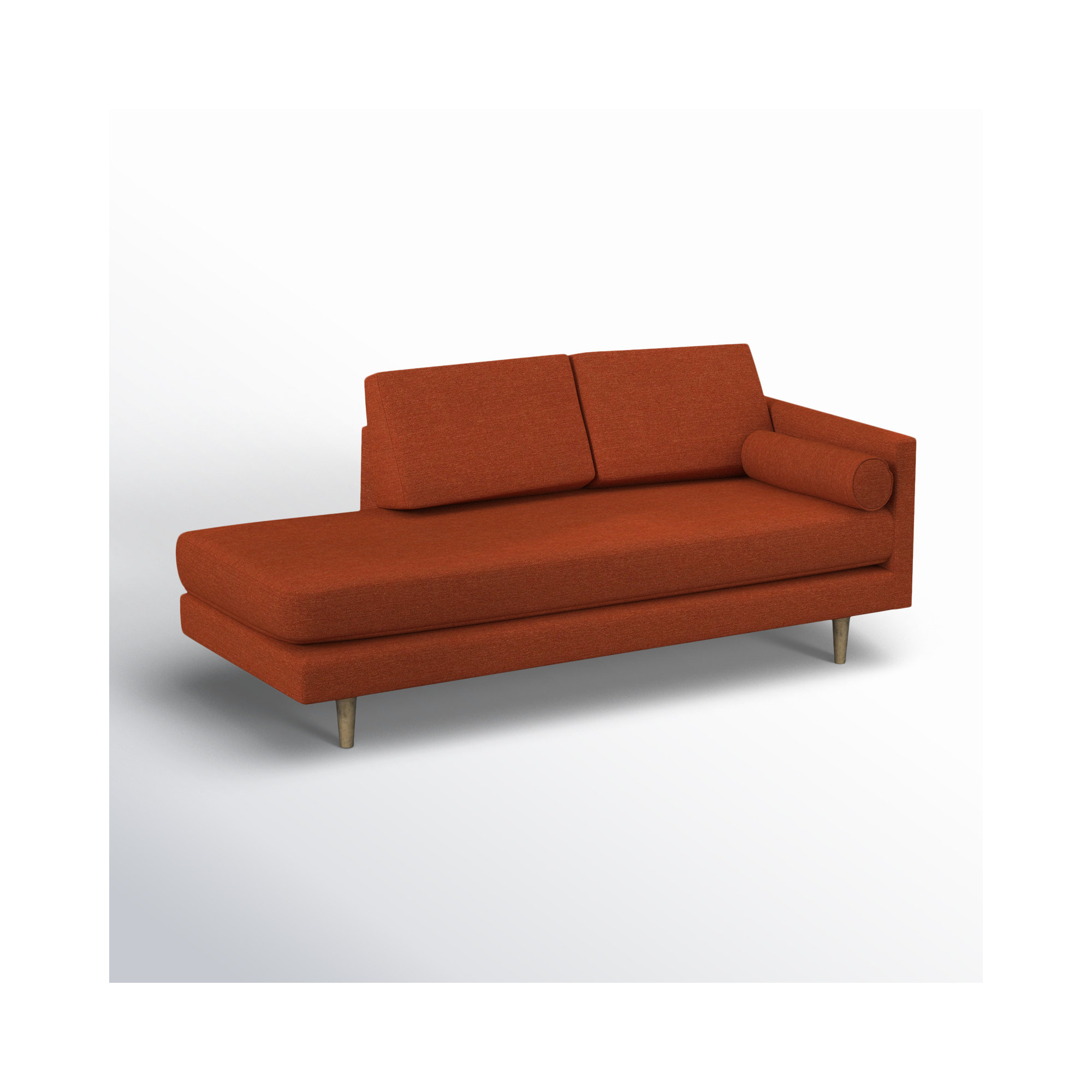 Marilyn 76" Chaise Lounge, Antic Cinder Performance Twill