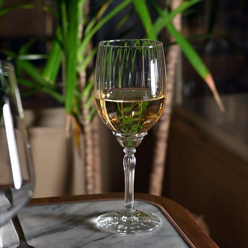 Florian 12.8oz Clear Glass White Wine Set