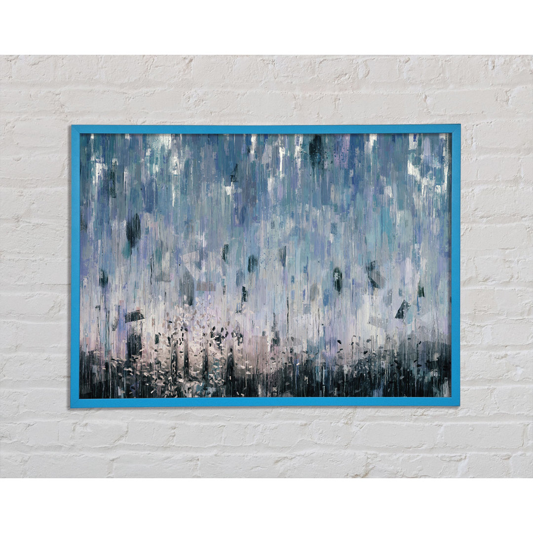 Gerahmtes Leinwandbild The Abstract Rain