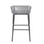 Tabouret de bar d'extérieur gris clair La Push, ensemble de 2-1946517314