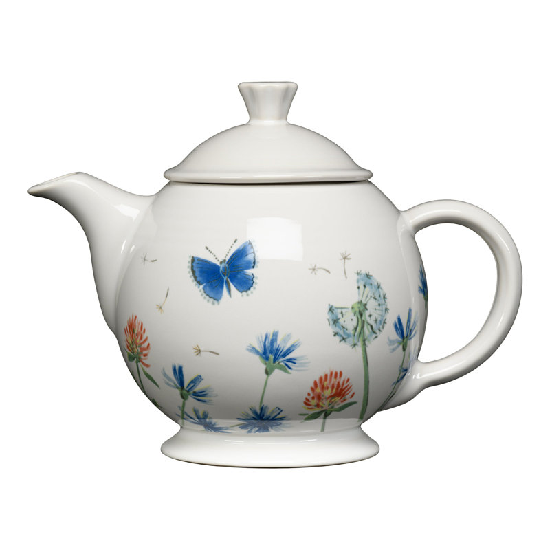 Breezy Floral 44 OZ Covered Teapot - Thumbnail 2