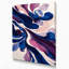 Abstrait aquarelle, art mural bleu sur toile 73-684012475