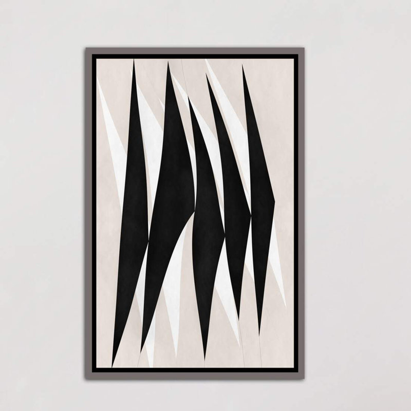 « zèbre print tribal paint »-impression sur image, H 26 po x l 18 po x 1,5 po, Toile encadrée de bois rustique foncé