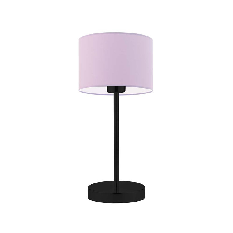 Arseny Metal Table Lamp, Light Violet, Black