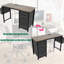 Bureau Bublava multifonctionnel de 47,3 pouces avec prises de courant, 3 tiroirs et grande poche latérale pour la maison et le travail-1745790913