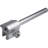 3 In., Extruded Aluminum, Aluminum Reversible Sliding Window Bar Lock