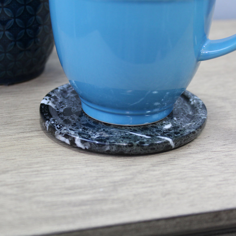 Sous-verre décoratif à boissons en marbre