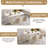 55.11" Modern Rectangle Cream White Dining Table Set with 4 Chairs for Kitchen, Bar, Living Room-1200877693-1200877692