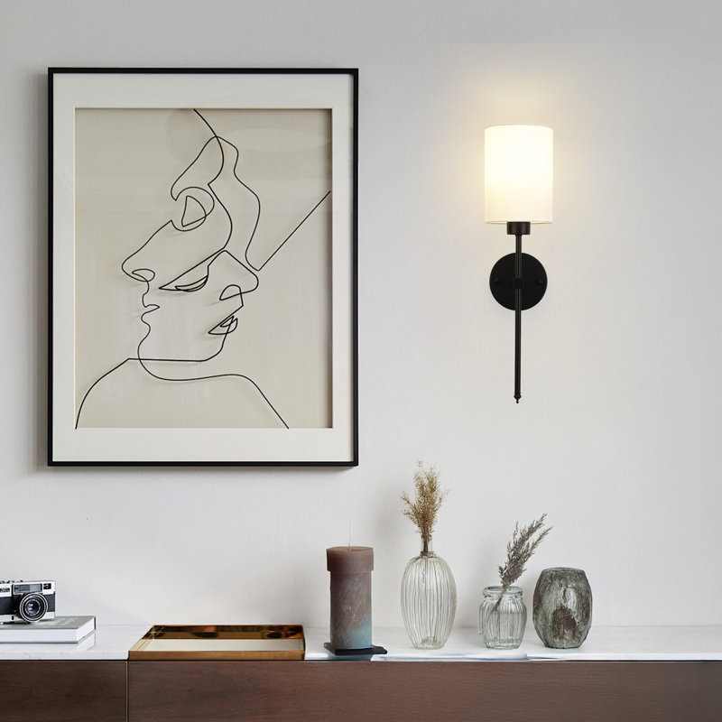 2 Pack Battery Operated Wall Sconces with Remote Control - 13 Colors, Dimmable, Timer Setting, Matte Black