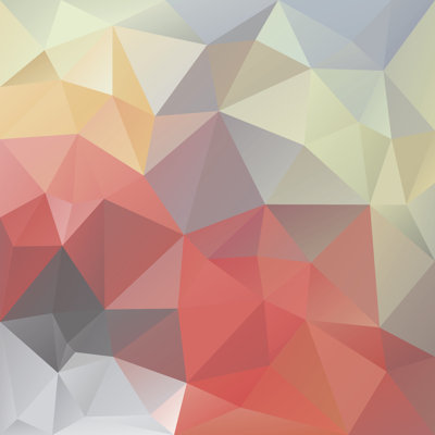 Pastel Love Triangular Background by Ardely - Wrapped Canvas Print