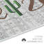 Tapis en coton gris / rouge