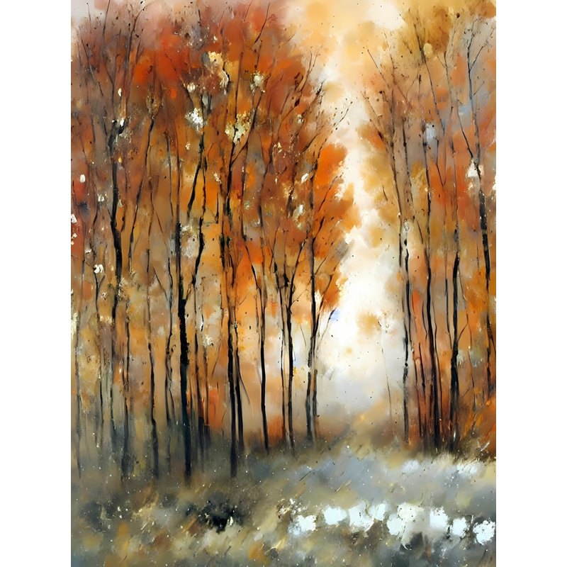 Forêt dorée, H 32 po x l 24 po
