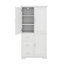 Tall And Wide Storage Cabinet With Doors, Three Drawers-1628456128
