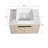 30 " Modern Design Float Bathroom Vanity With Ceramic Basin Set