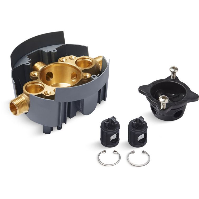 Rite-Temp Valve Body Rough-In With Service Stops (Supplied Loose) And Universal Inlets