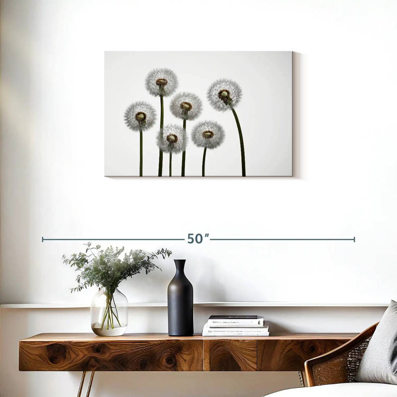 Harnek Five Dandelion Stalks, 20" H x 30" W