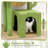 Cactus Cat Tree Tower - Sturdy Cat Condo With Scratching Posts, Hammock, And Anti-Tip Kit For Small Spaces And Large Cats