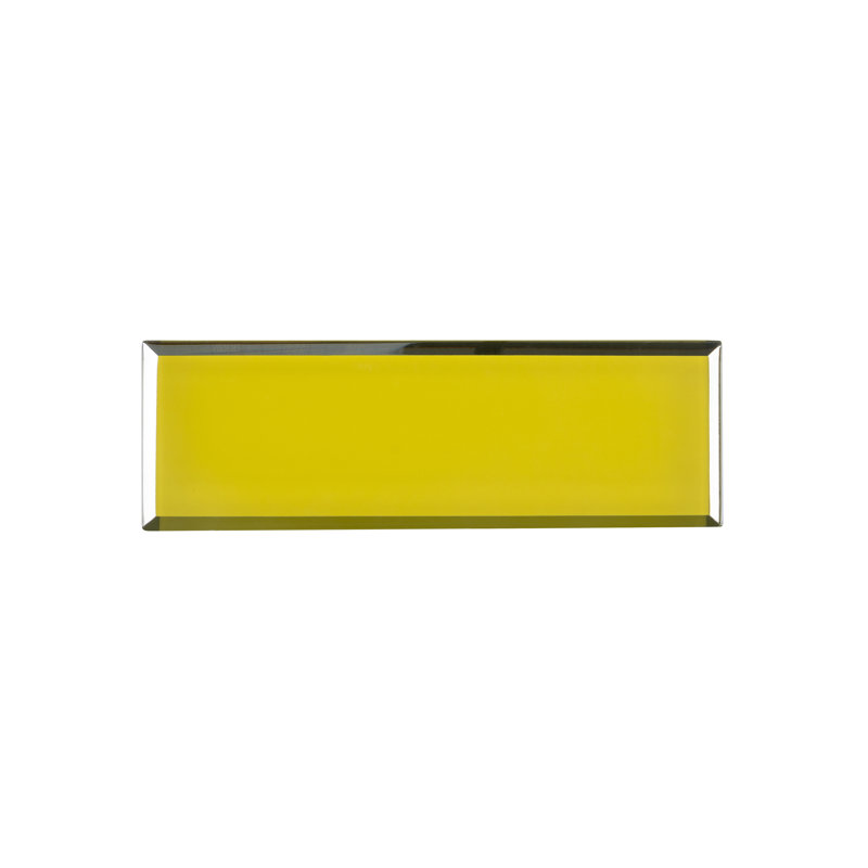 Artista 3" x 9" Glass Subway Tile, Royal Yellow