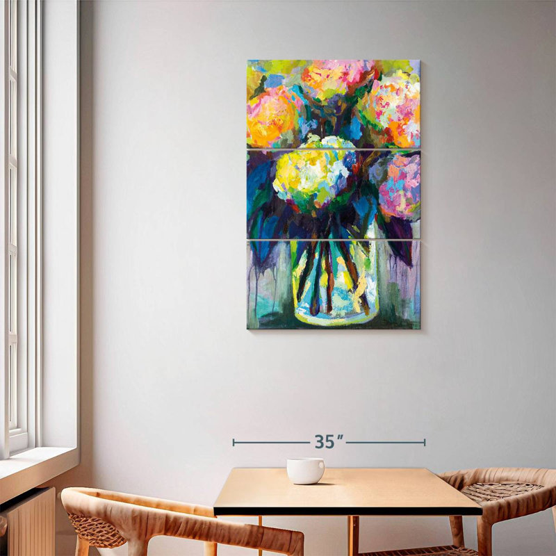 Avery Full Of Hydrangeas, 57" H x 36" W