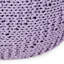 Pouf tricoté en coton lavande séduction - ou coussin de sol capacité de poids de 200 lb