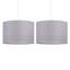 16cm H Cotton Drum Pendant Shade ( Uno )-1657517221