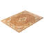 Tapis unique en laine noué à la main 9 pi 2 po x 12 pi 1 po nouvel âge Hayner en brun / crème / bleu