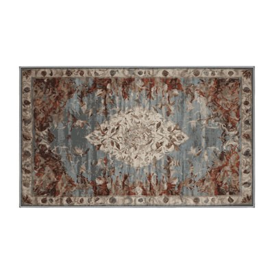 Machine Washable Gray Area Rug