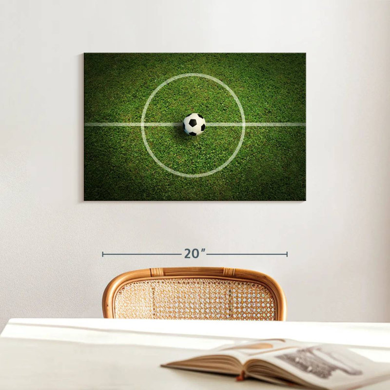 Ballon de football Sireci sur la ligne, H 16 po x l 24 po