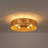 5 - Light 23.6'' Rattan Woven Natural Drum Rope Ceiling Light