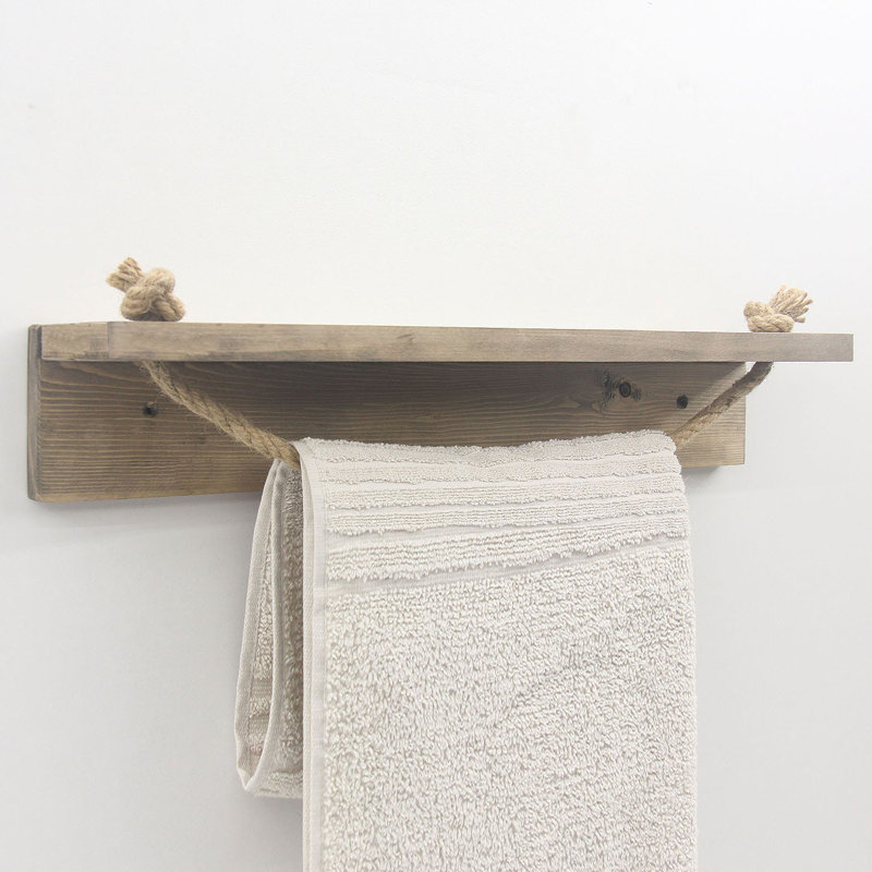 Locelso 100% SPRUCE WOOD Floating Shelf