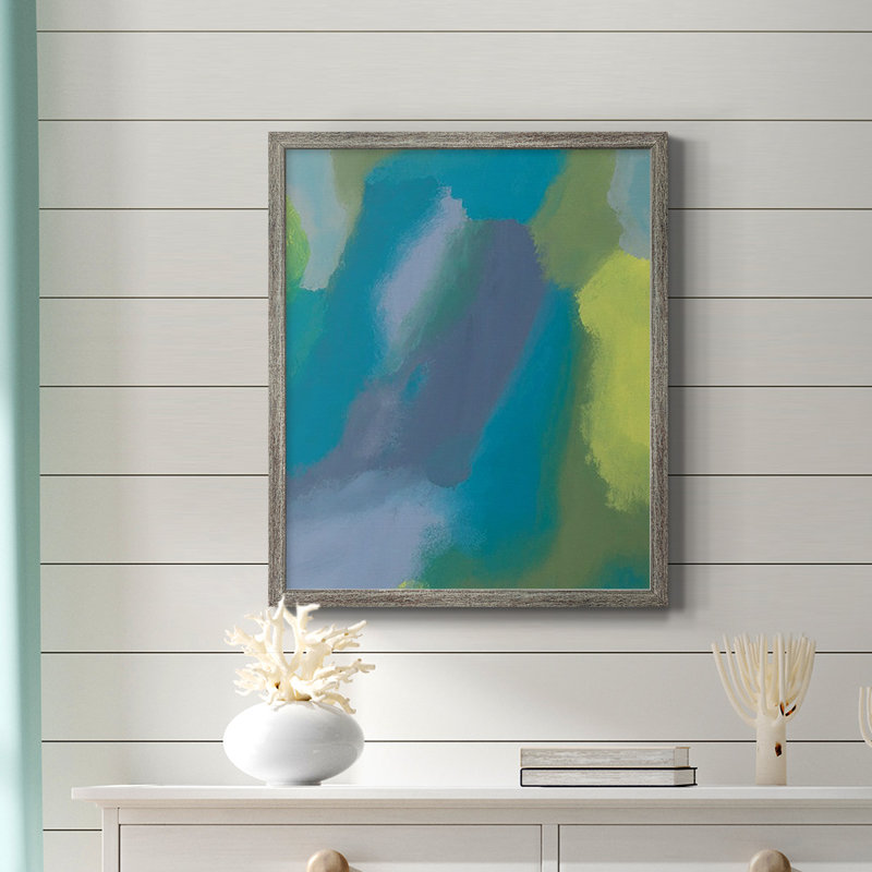 «Lost in Memories I», toile encadrée de qualité supérieure - prête à être accrochée, Gris, H 20 po x l 16 po