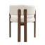 Boucle Upholstered Wing Back Armchair in Beige-369760200