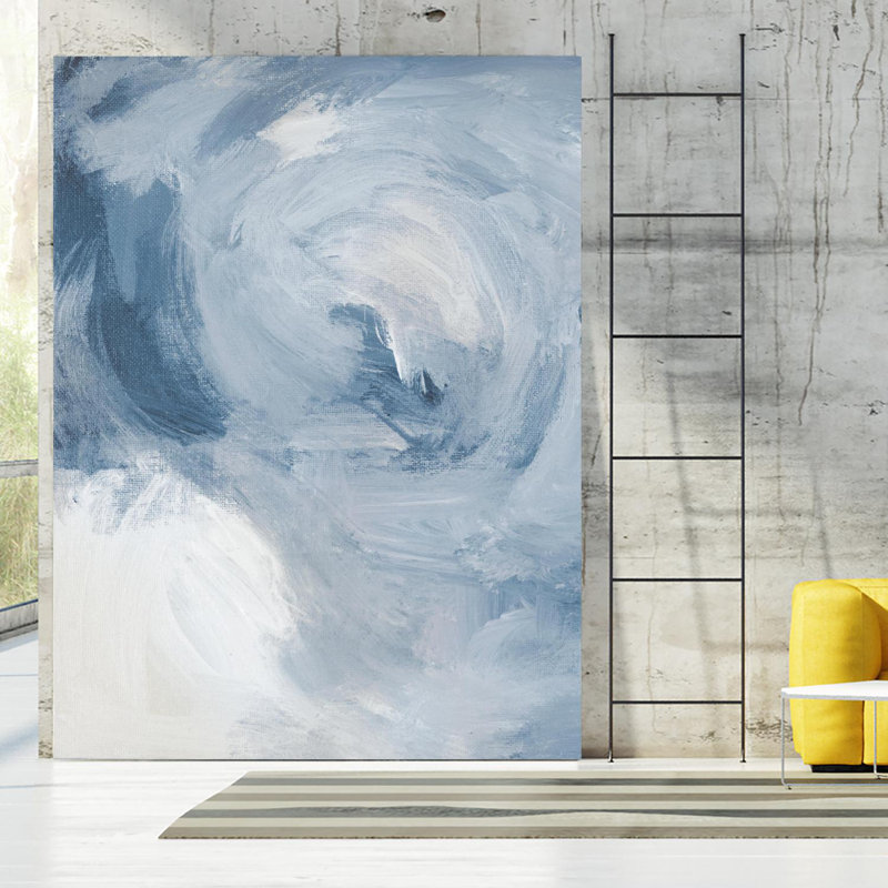 «Blue Cloudy Dreams Ii», reproduction d'art sur toile géante 72 po x 54 po