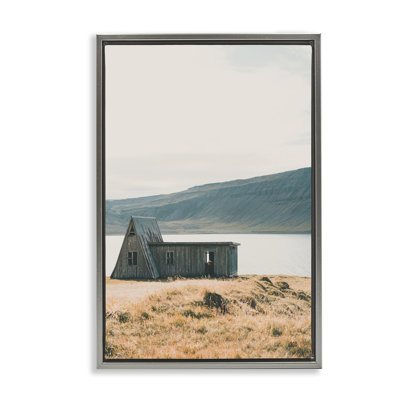 Iceland Shore Cottage Floater Canvas by Max Blakesberg Studios