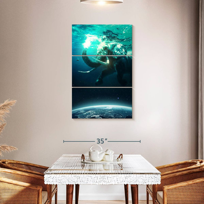 Brampt Elephant In Space, 45" H x 28" W