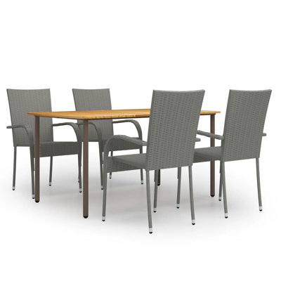 Lawenda Rectangular 4 - Person Dining Set