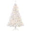 Sapin de Noël artificiel de 6 pi avec branches réalistes, 250 lumières DEL blanc chaud et 1000 pointes, blanc-2042382275