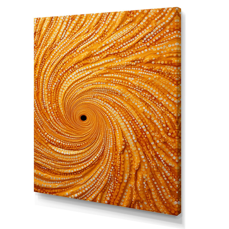 Abstract Spiral Reverie III - Abstract Collages, art mural, Toile tendue, H 40 po x l 30 po x P 1,5 po
