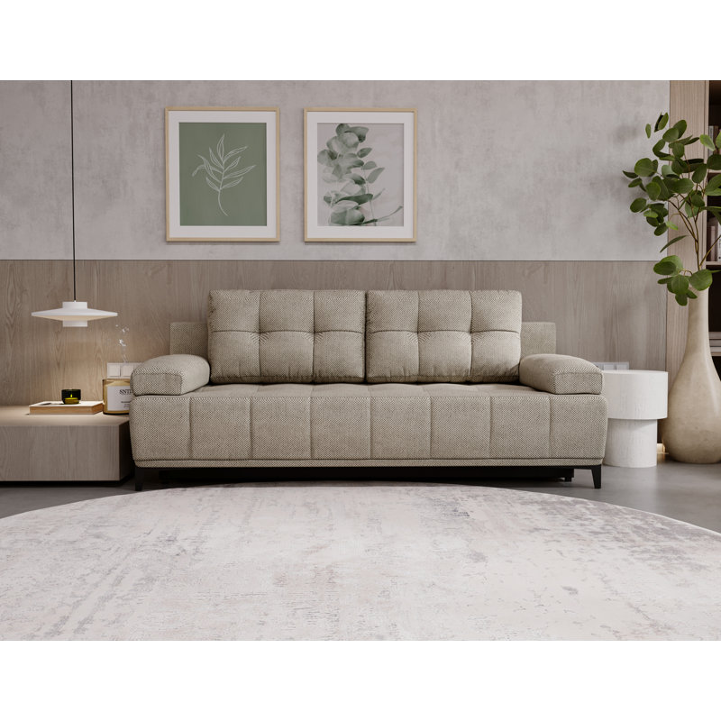 Tarell 2 Seater Sofa Bed, Tan