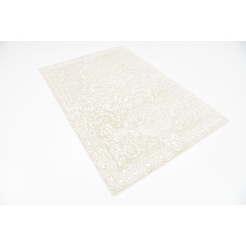 Tapis beige à motif oriental Anah, Rectangle 2 pi x 3 pi