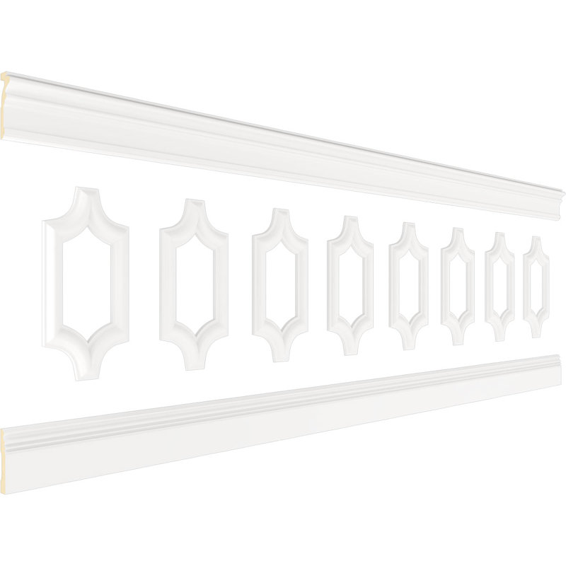 Panneaux de lambris H 32 po x l 94 1/2 po x P 1 po