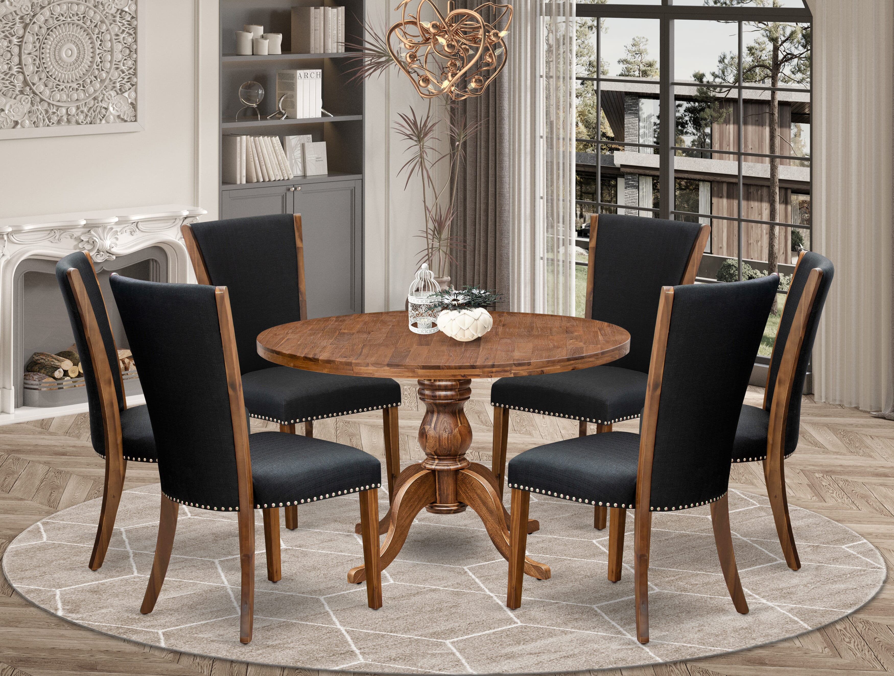 Red Barrel Studio 6CC6981318D141C39255216729CFD898 7 Piece Dinette Set ...