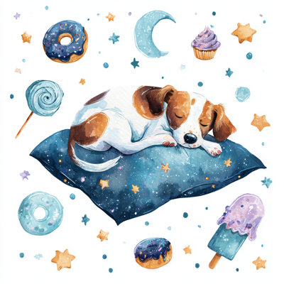 Art mural sur toile tendue Sweet Puppy