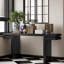 Console très large en placage de bois véritable de 66 po, canapé minimaliste derrière le canapé pour l'entrée, le couloir, le salon, le bureau personnel, noir-592380247