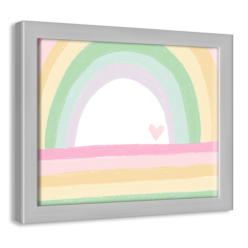Décoration murale pour enfants, H 9 po x l 11 po x P 1,19 po, Encadré de boîte argent