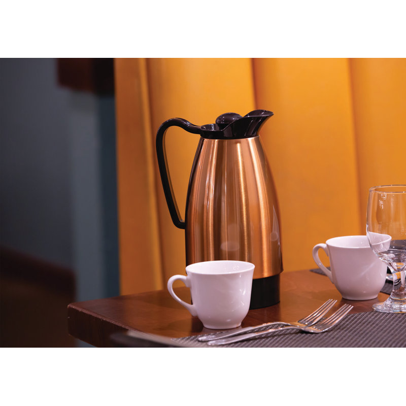 Copper Glass Vacuum Insulated Carafe with Handle