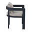 Modern Aluminum Dining Chairs with Plush Cushions-1225996617