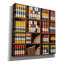  «Mondrian Style Bookshelf» par Rey Klimt, art mural sur toile, 37 po x 37 po-1748112869