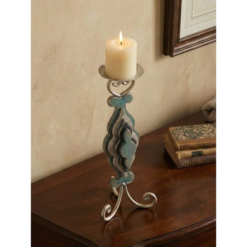 17'' H Brass Tabletop Candelabra