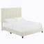 Lit plateforme tapissier touffeté-500601657